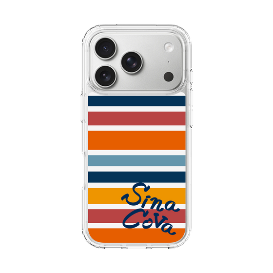 Slim Protection Case［ SINA COVA - Border Stripes - Multicolor ］