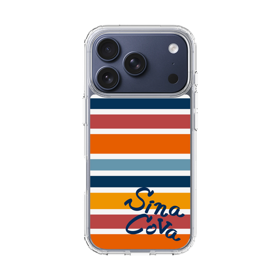 Slim Protection Case［ SINA COVA - Border Stripes - Multicolor ］