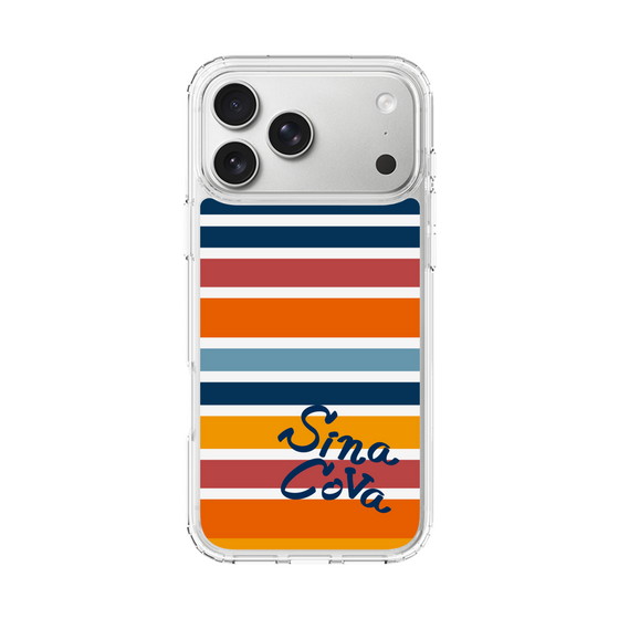 Slim Protection Case［ SINA COVA - Border Stripes - Multicolor ］
