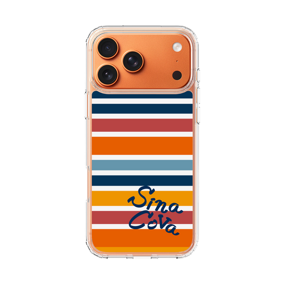 Slim Protection Case［ SINA COVA - Border Stripes - Multicolor ］
