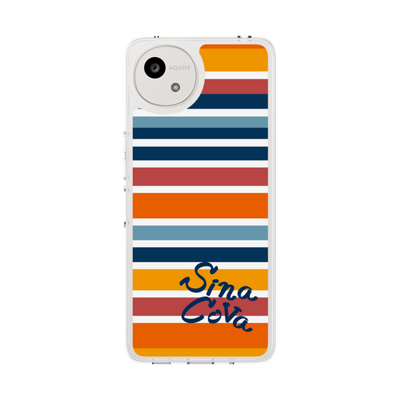 Slim Protection Case［ SINA COVA - Border Stripes - Multicolor ］