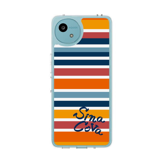 Slim Protection Case［ SINA COVA - Border Stripes - Multicolor ］