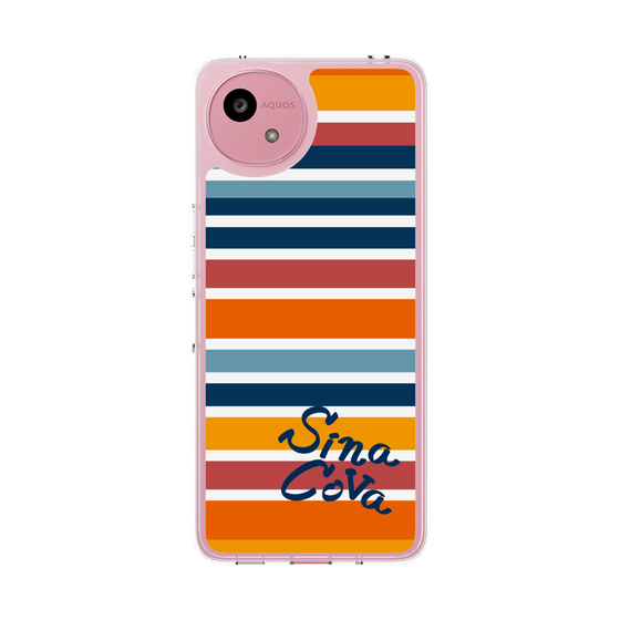 Slim Protection Case［ SINA COVA - Border Stripes - Multicolor ］