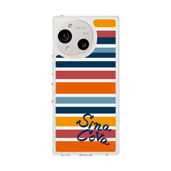 Slim Protection Case［ SINA COVA - Border Stripes - Multicolor ］