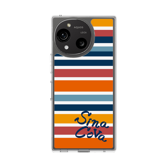 Slim Protection Case［ SINA COVA - Border Stripes - Multicolor ］