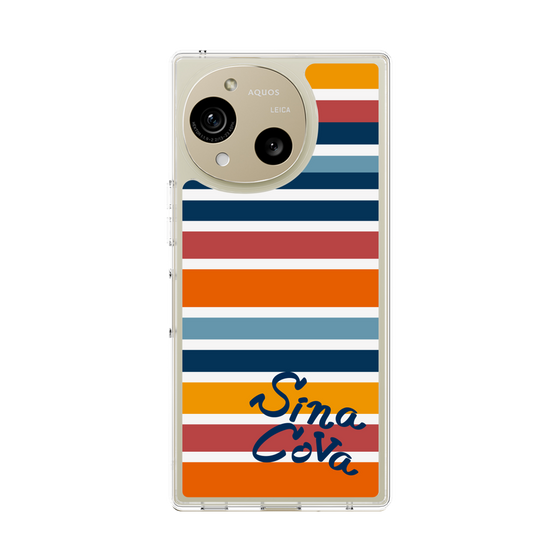 Slim Protection Case［ SINA COVA - Border Stripes - Multicolor ］