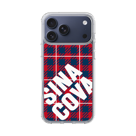 Slim Protection Case［ SINA COVA - Check - Red ］