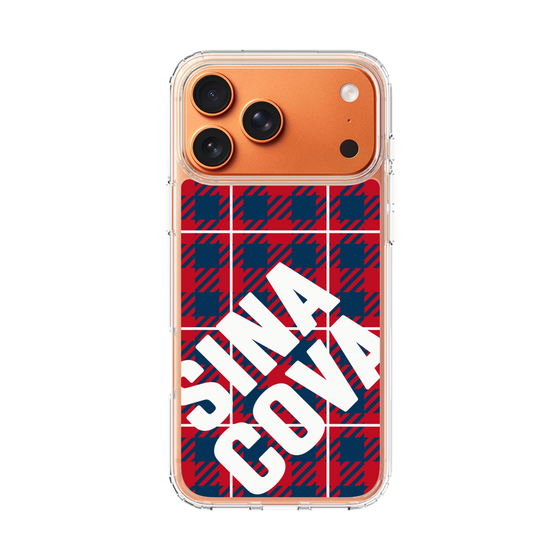 Slim Protection Case［ SINA COVA - Check - Red ］
