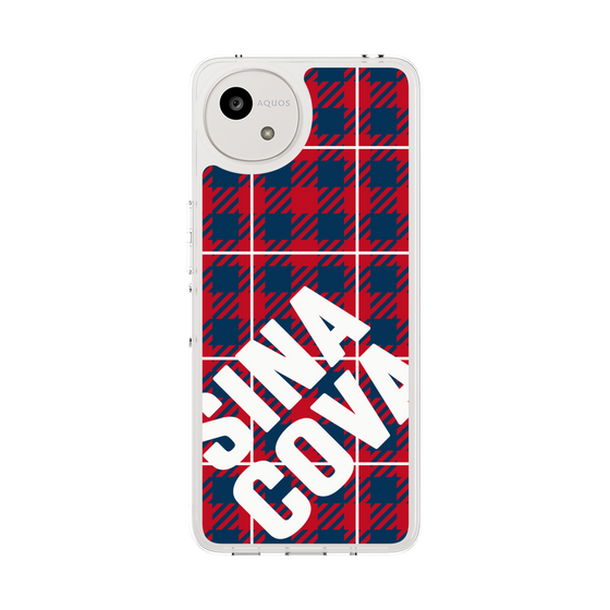 Slim Protection Case［ SINA COVA - Check - Red ］