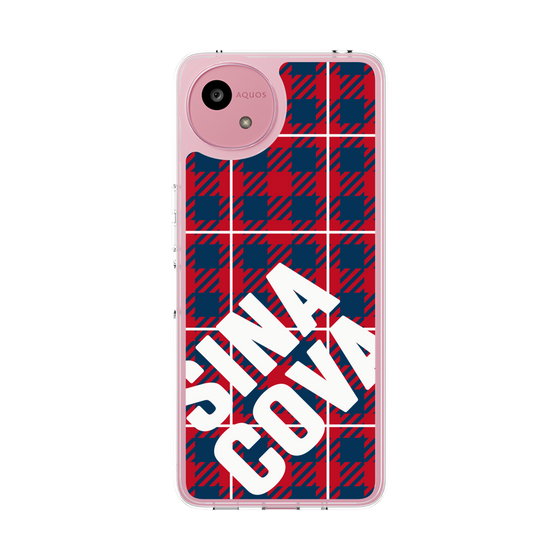 Slim Protection Case［ SINA COVA - Check - Red ］