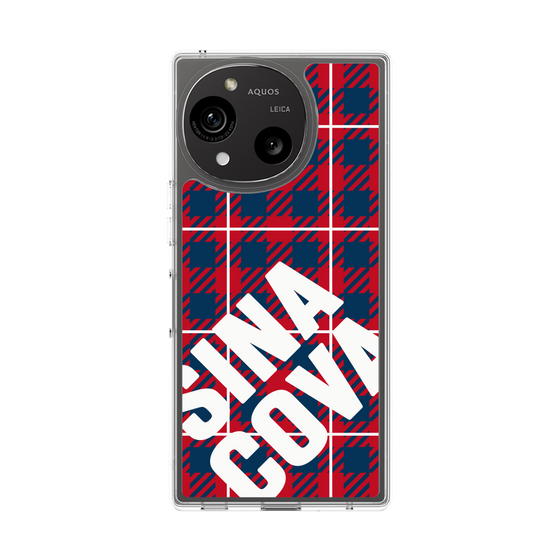 Slim Protection Case［ SINA COVA - Check - Red ］