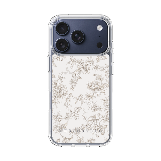 Slim Protection Case［ MERCURYDUO - ToneFlower - Beige ］