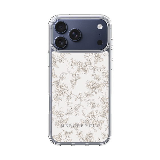 Slim Protection Case［ MERCURYDUO - ToneFlower - Beige ］
