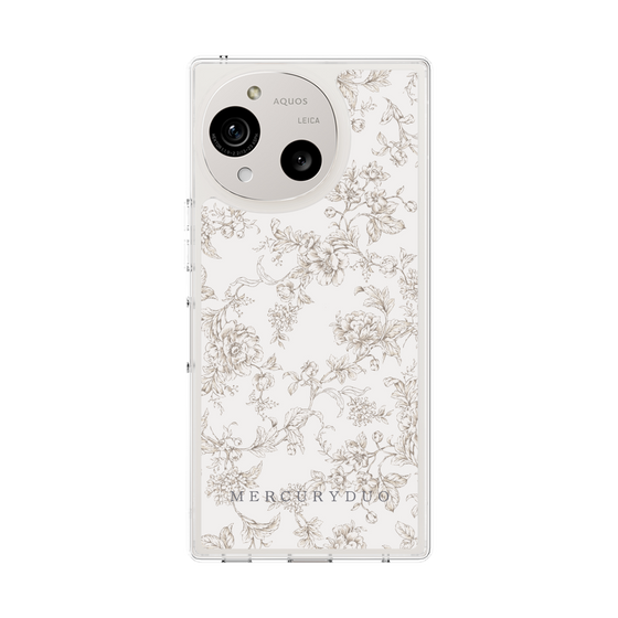 Slim Protection Case［ MERCURYDUO - ToneFlower - Beige ］