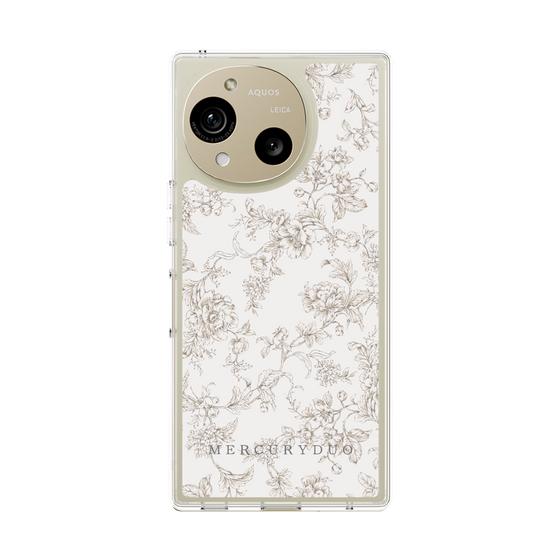 Slim Protection Case［ MERCURYDUO - ToneFlower - Beige ］
