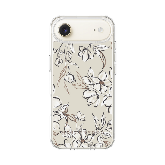 Slim Protection Case［ MERCURYDUO - BotanicalFlower - Beige ］