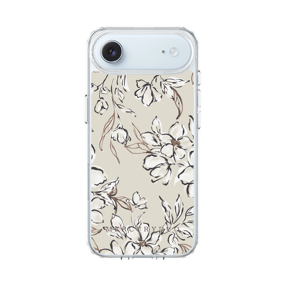 Slim Protection Case［ MERCURYDUO - BotanicalFlower - Beige ］