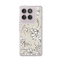 Slim Protection Case［ MERCURYDUO - BotanicalFlower - Beige ］