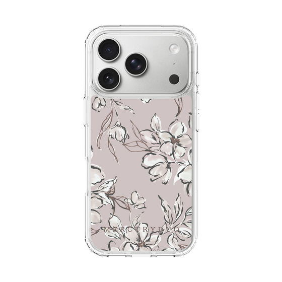 Slim Protection Case［ MERCURYDUO - BotanicalFlower - lilac ］