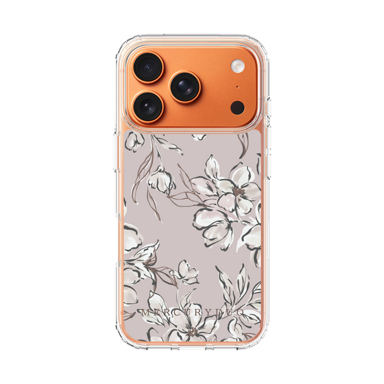 Slim Protection Case［ MERCURYDUO - BotanicalFlower - lilac ］
