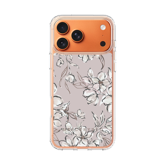 Slim Protection Case［ MERCURYDUO - BotanicalFlower - lilac ］