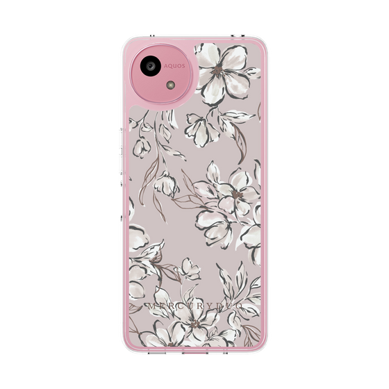 Slim Protection Case［ MERCURYDUO - BotanicalFlower - lilac ］