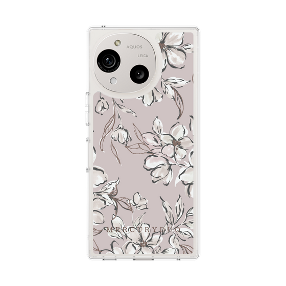 Slim Protection Case［ MERCURYDUO - BotanicalFlower - lilac ］
