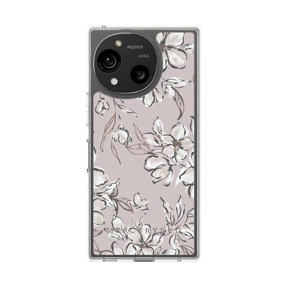 Slim Protection Case［ MERCURYDUO - BotanicalFlower - lilac ］