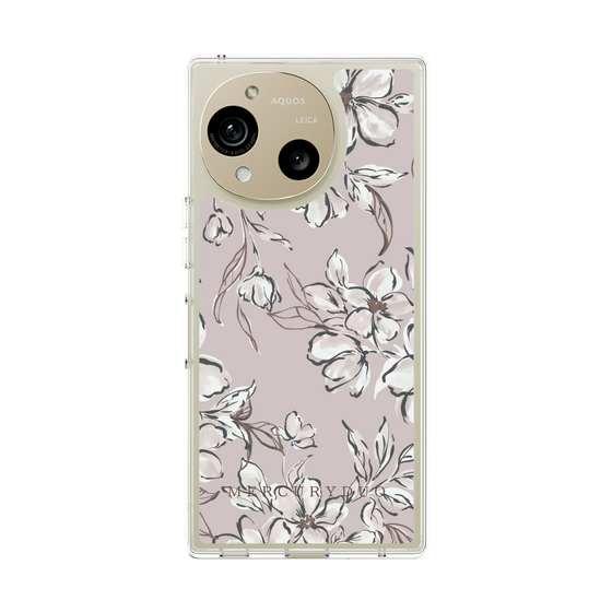 Slim Protection Case［ MERCURYDUO - BotanicalFlower - lilac ］