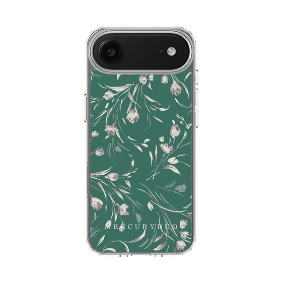 Slim Protection Case［ MERCURYDUO - BotanicalFlower - Green ］