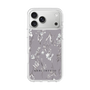 Slim Protection Case［ MERCURYDUO - BotanicalFlower - Grey ］