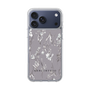 Slim Protection Case［ MERCURYDUO - BotanicalFlower - Grey ］