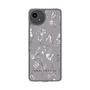Slim Protection Case［ MERCURYDUO - BotanicalFlower - Grey ］