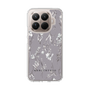 Slim Protection Case［ MERCURYDUO - BotanicalFlower - Grey ］