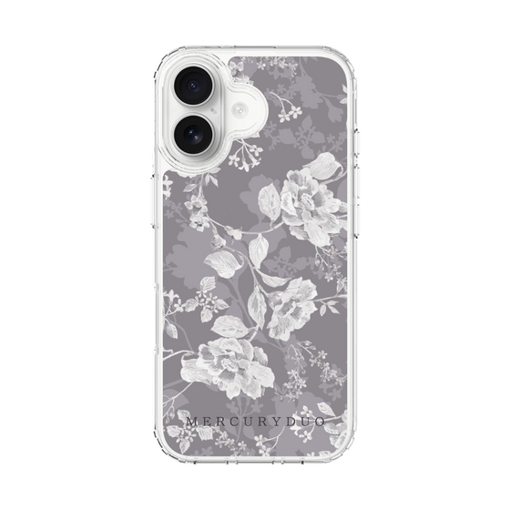 Slim Protection Case［ MERCURYDUO - NuanceFlower -Grey ］