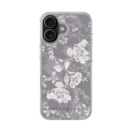 Slim Protection Case［ MERCURYDUO - NuanceFlower -Grey ］