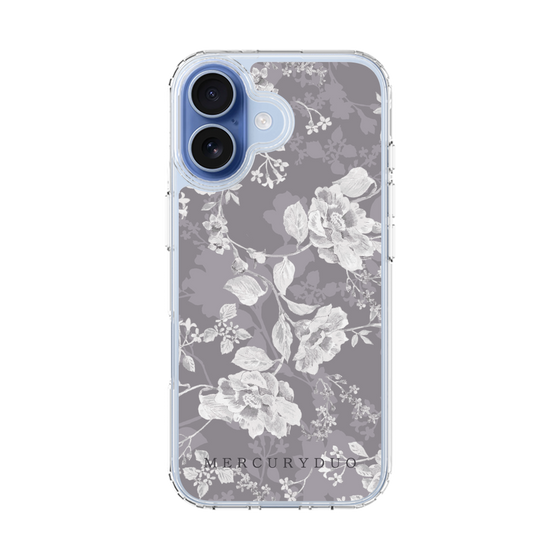 Slim Protection Case［ MERCURYDUO - NuanceFlower -Grey ］