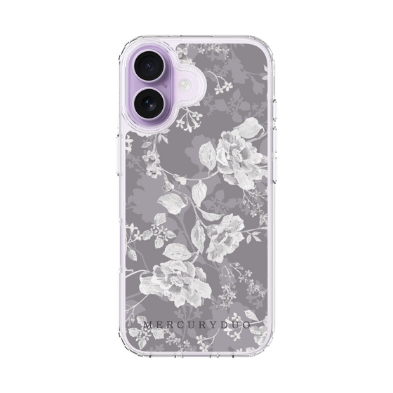 Slim Protection Case［ MERCURYDUO - NuanceFlower -Grey ］