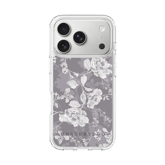 Slim Protection Case［ MERCURYDUO - NuanceFlower -Grey ］