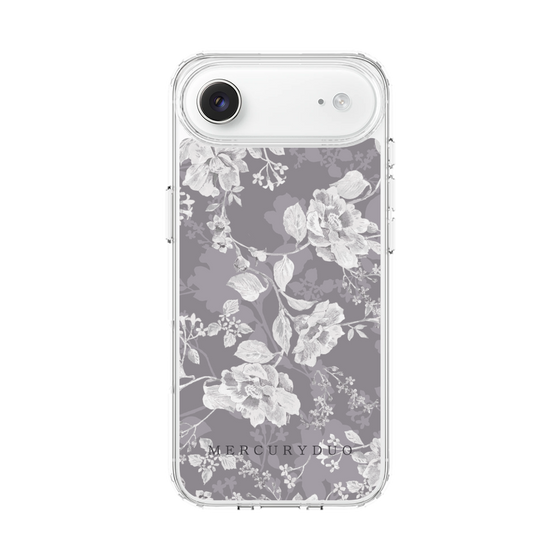 Slim Protection Case［ MERCURYDUO - NuanceFlower -Grey ］