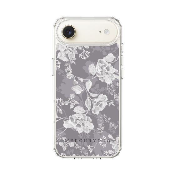 Slim Protection Case［ MERCURYDUO - NuanceFlower -Grey ］