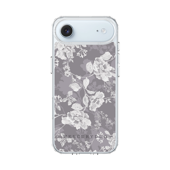 Slim Protection Case［ MERCURYDUO - NuanceFlower -Grey ］
