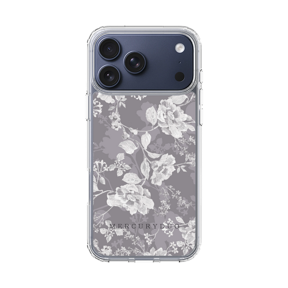 Slim Protection Case［ MERCURYDUO - NuanceFlower -Grey ］