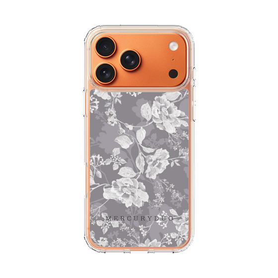 Slim Protection Case［ MERCURYDUO - NuanceFlower -Grey ］