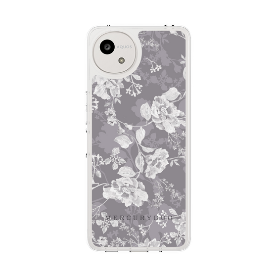 Slim Protection Case［ MERCURYDUO - NuanceFlower -Grey ］
