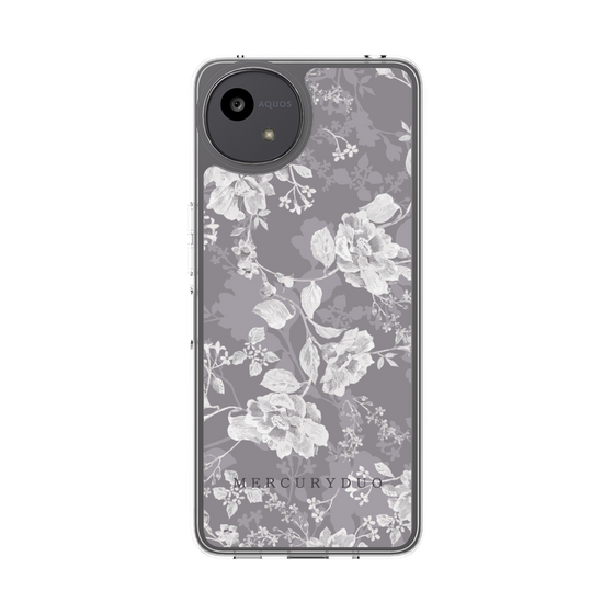 Slim Protection Case［ MERCURYDUO - NuanceFlower -Grey ］