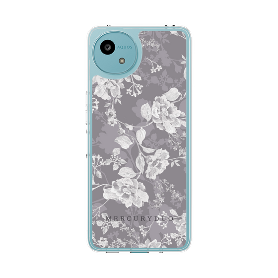 Slim Protection Case［ MERCURYDUO - NuanceFlower -Grey ］