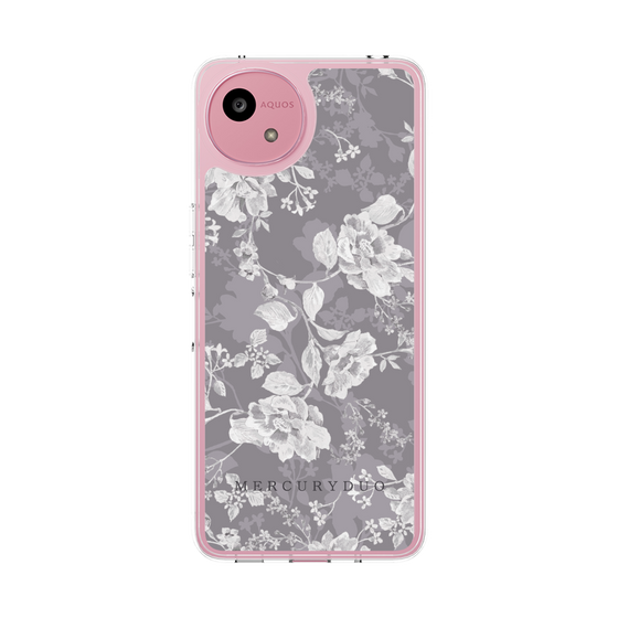 Slim Protection Case［ MERCURYDUO - NuanceFlower -Grey ］