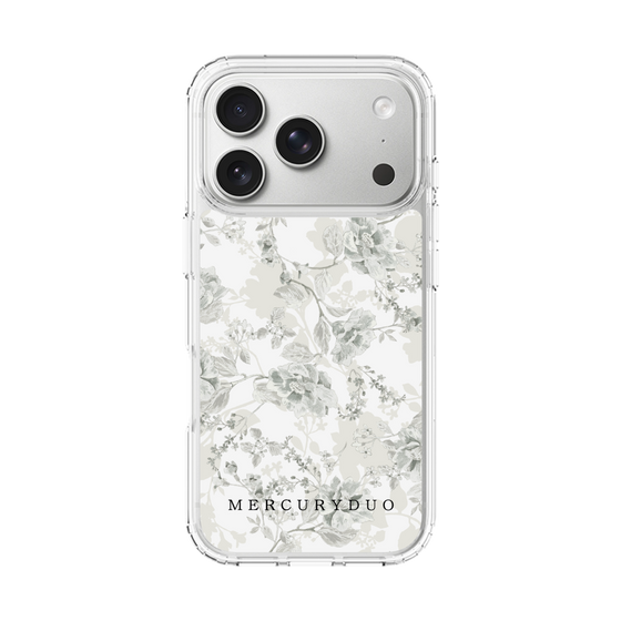 Slim Protection Case［ MERCURYDUO - NuanceFlower - White ］