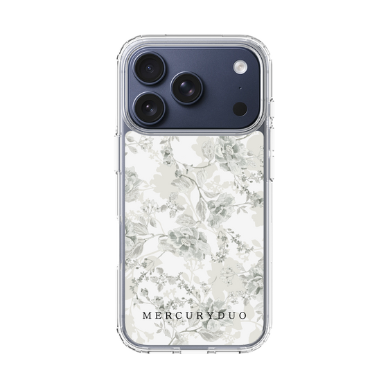 Slim Protection Case［ MERCURYDUO - NuanceFlower - White ］
